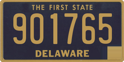 DE license plate 901765