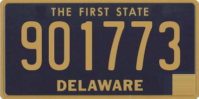 DE license plate 901773