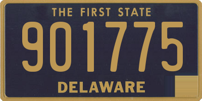 DE license plate 901775