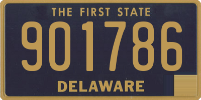 DE license plate 901786
