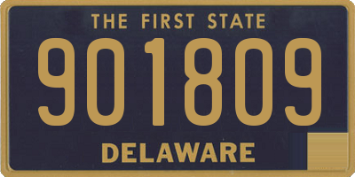 DE license plate 901809