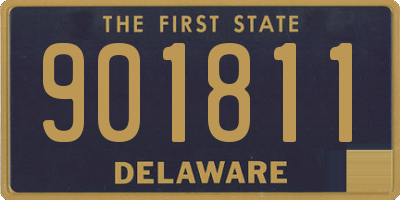 DE license plate 901811