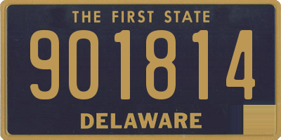 DE license plate 901814