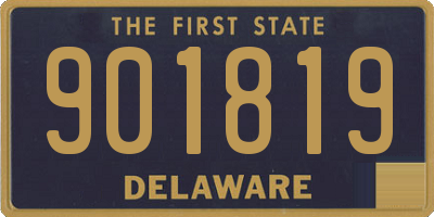 DE license plate 901819