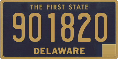DE license plate 901820