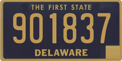 DE license plate 901837