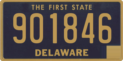 DE license plate 901846