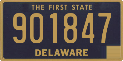 DE license plate 901847