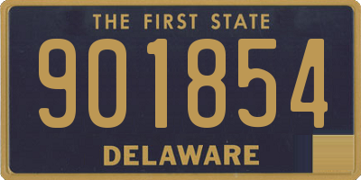 DE license plate 901854