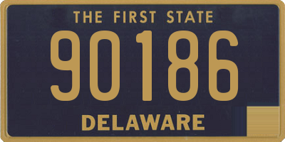 DE license plate 90186