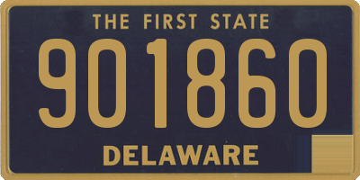 DE license plate 901860