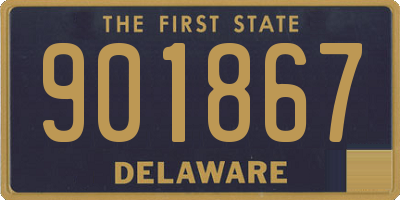 DE license plate 901867