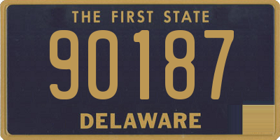 DE license plate 90187