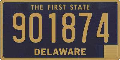 DE license plate 901874