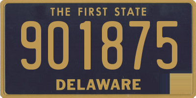 DE license plate 901875