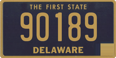 DE license plate 90189