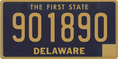 DE license plate 901890