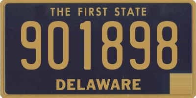 DE license plate 901898