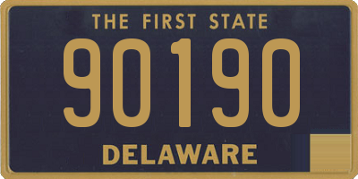 DE license plate 90190