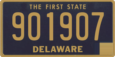 DE license plate 901907