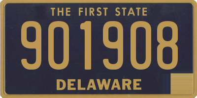 DE license plate 901908