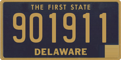 DE license plate 901911