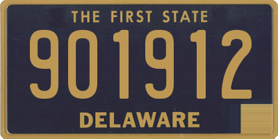 DE license plate 901912