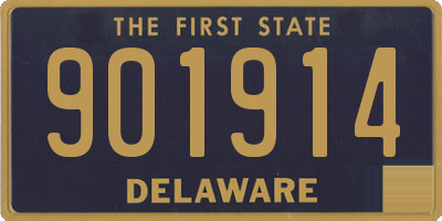 DE license plate 901914