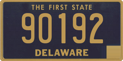 DE license plate 90192