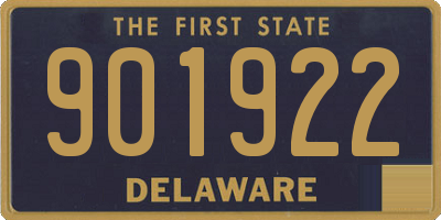 DE license plate 901922