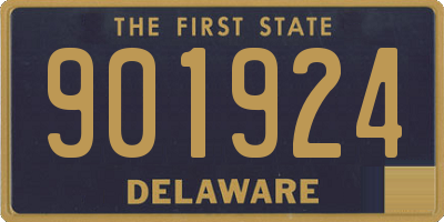 DE license plate 901924