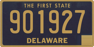 DE license plate 901927
