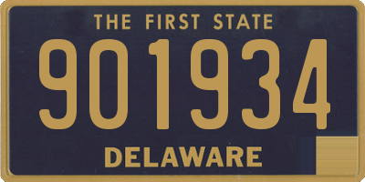 DE license plate 901934