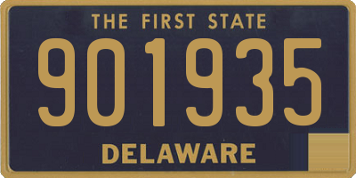 DE license plate 901935