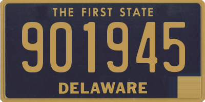 DE license plate 901945
