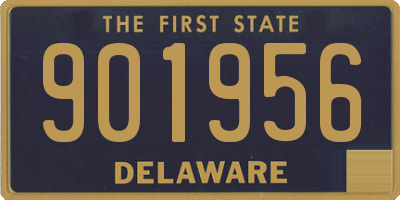 DE license plate 901956
