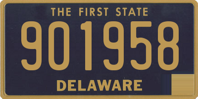 DE license plate 901958