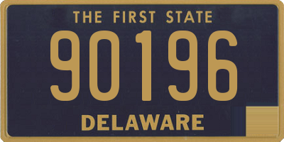 DE license plate 90196