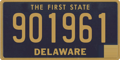 DE license plate 901961