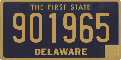 DE license plate 901965