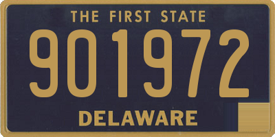 DE license plate 901972