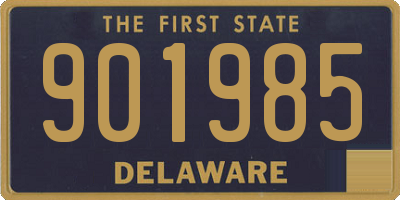 DE license plate 901985