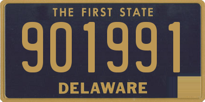 DE license plate 901991