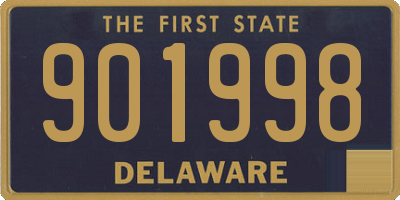 DE license plate 901998