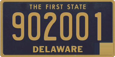 DE license plate 902001