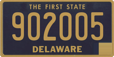 DE license plate 902005