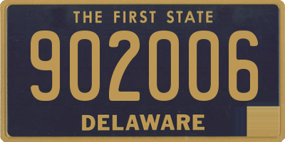 DE license plate 902006