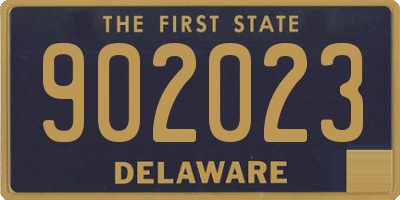 DE license plate 902023
