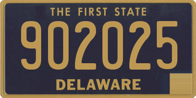 DE license plate 902025