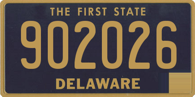 DE license plate 902026